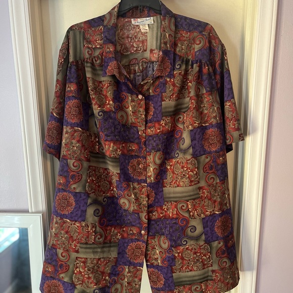 Vintage Plus Size 6X Button Down Blouse - Picture 7 of 7